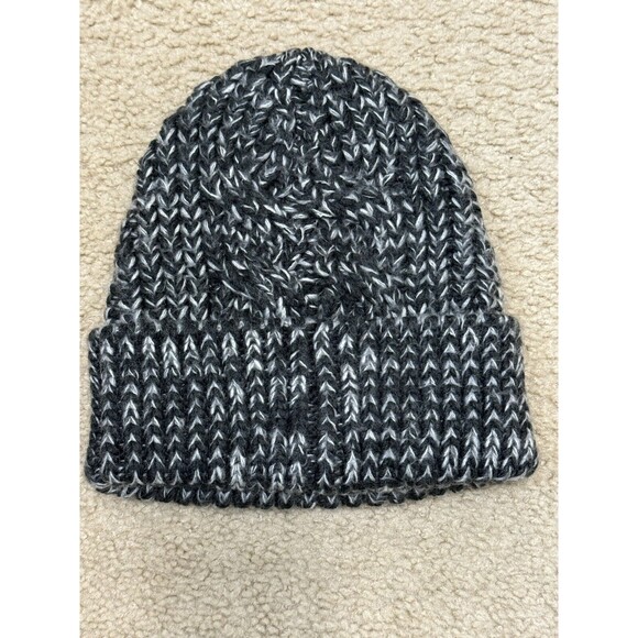NWT The North Face Rhodina Beanie TNF Black/White Women One Size Cozy Chunky Hat - Picture 4 of 8